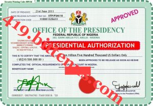 Presidential Authorization